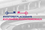 Historic places days logo in french and english
