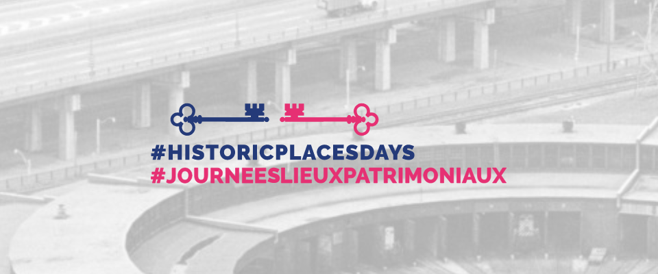 Historic places days logo in french and english