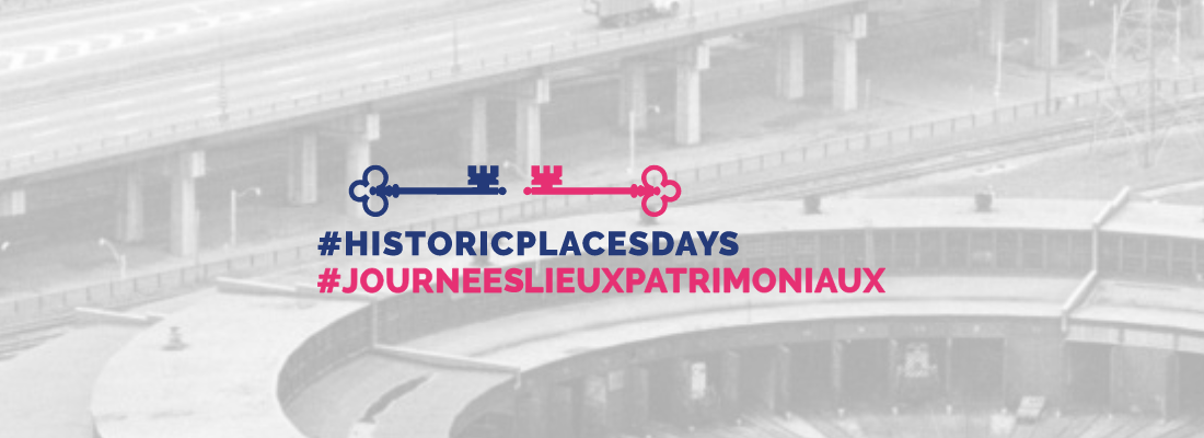 Historic places days logo in french and english